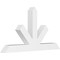 Ekena Millwork Saratoga Architectural Grade PVC Gable Bracket, 72"W x 39"H x 6"D x 6"F, 13/12 Pitch GBP072X39X0606SAR00 - alternate 1